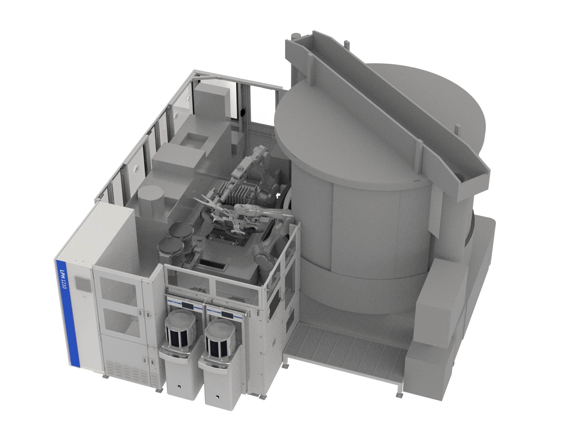 半导体大硅片衬底Lapping工艺自动上下料设备